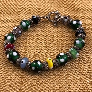 Vintage glass bead bracelet